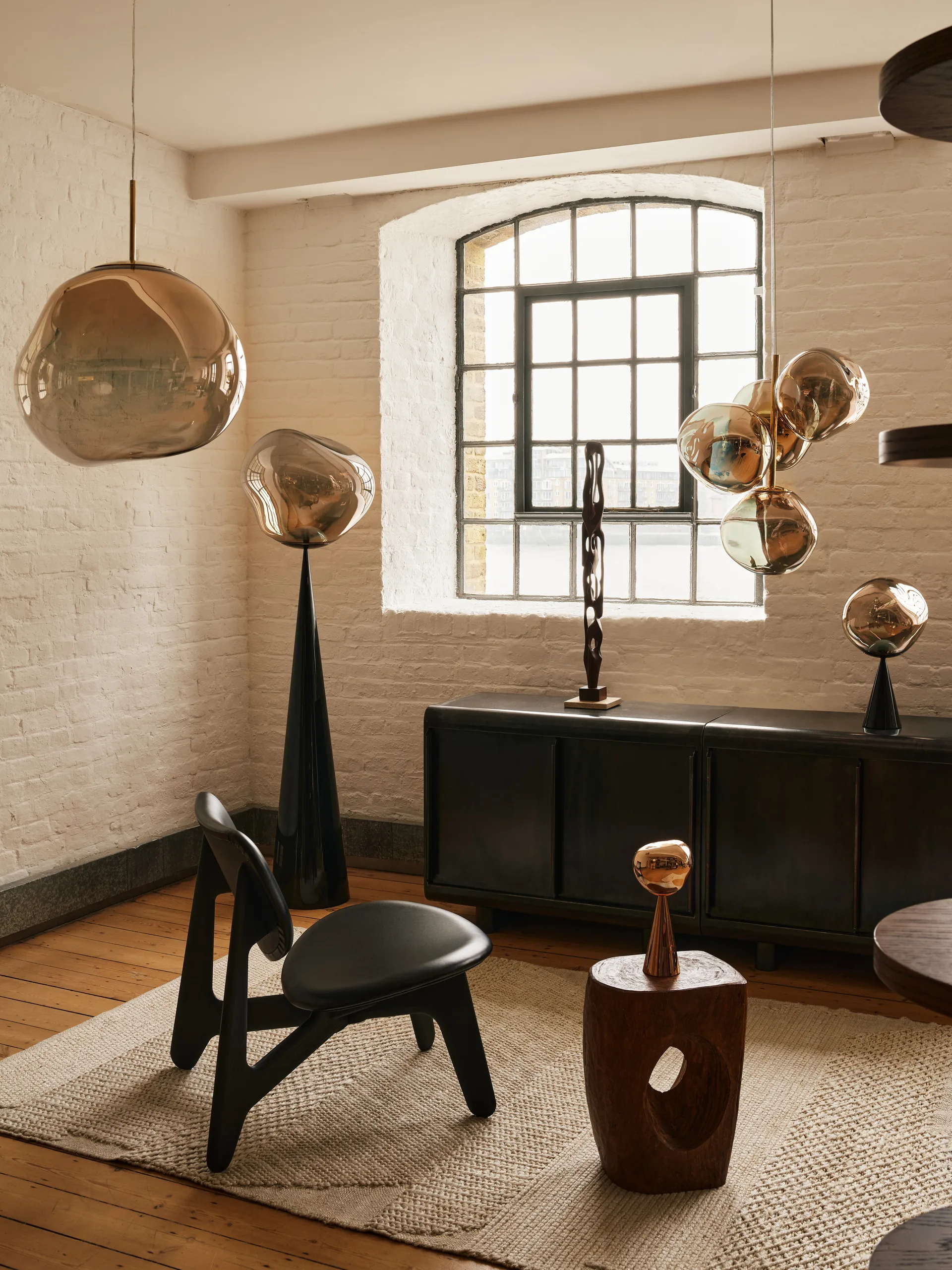 Melt Portable LED-bordlampe 28,5 cm, Bronze Tom Dixon