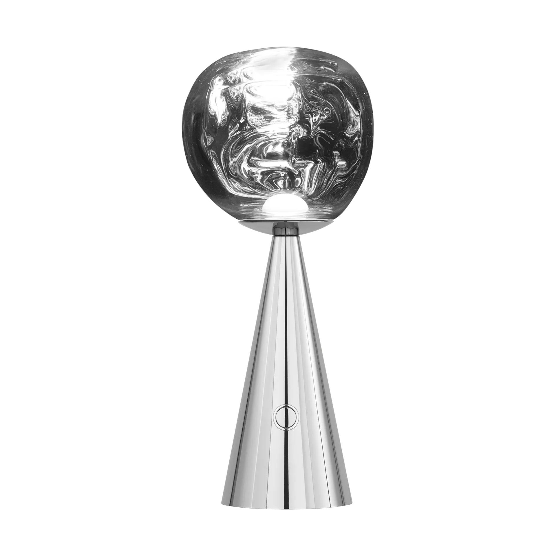 Melt Portable LED-bordlampe 28,5 cm, Silver Tom Dixon
