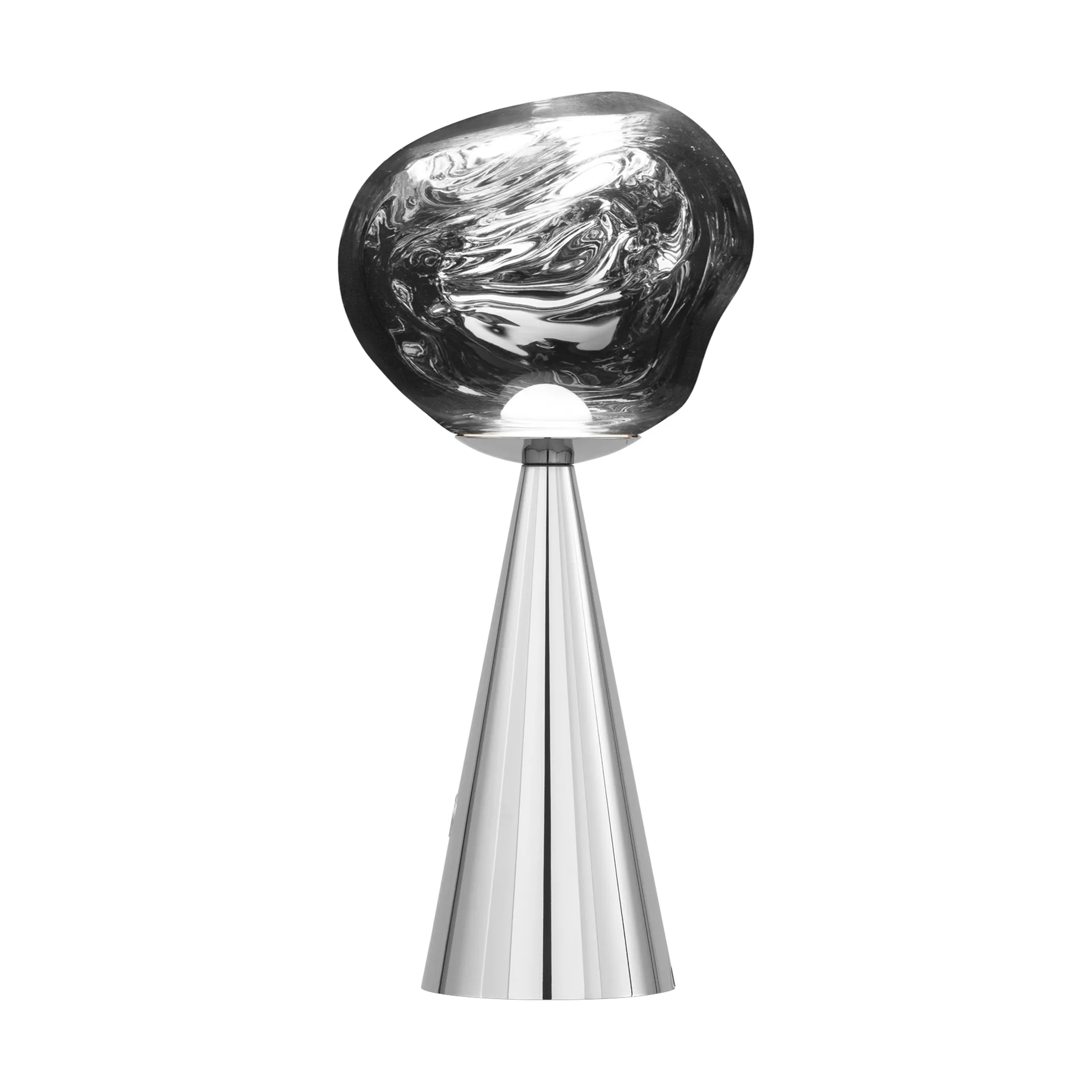 Melt Portable LED-bordlampe 28,5 cm, Silver Tom Dixon