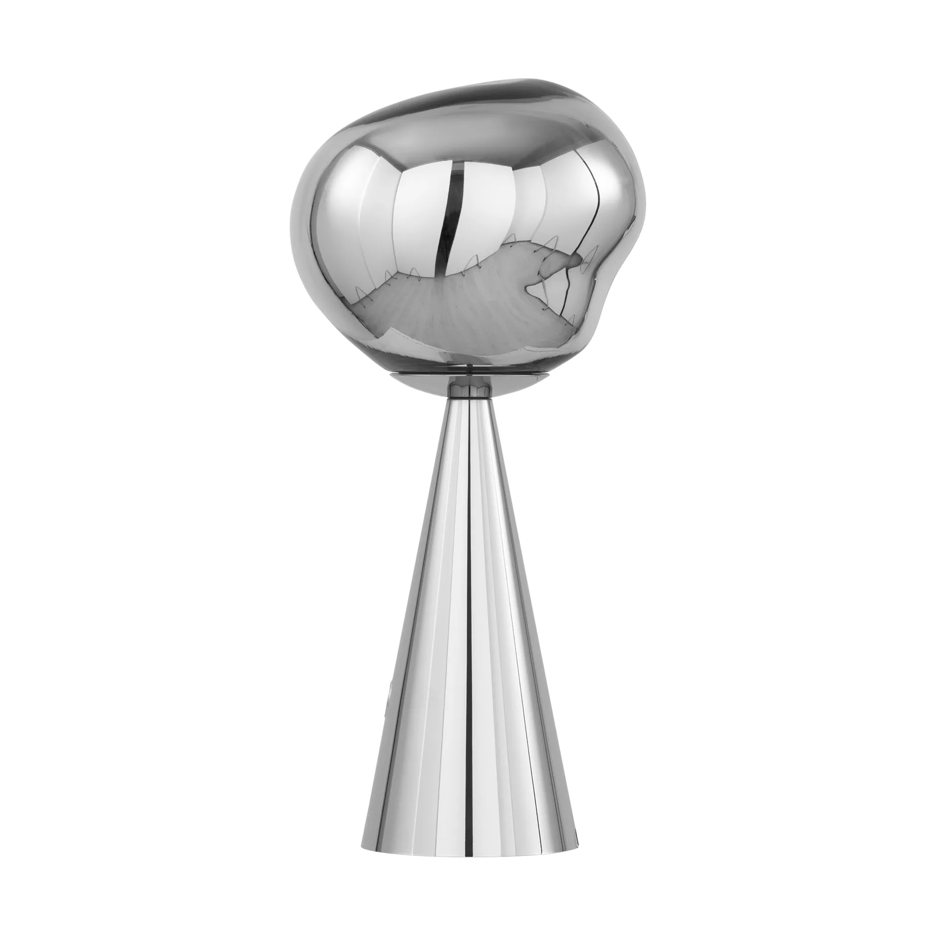 Melt Portable LED-bordlampe 28,5 cm, Silver Tom Dixon