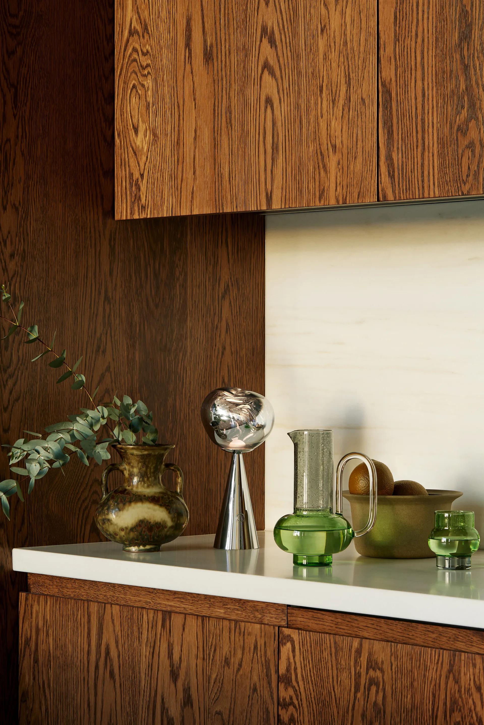 Melt Portable LED-bordlampe 28,5 cm, Silver Tom Dixon