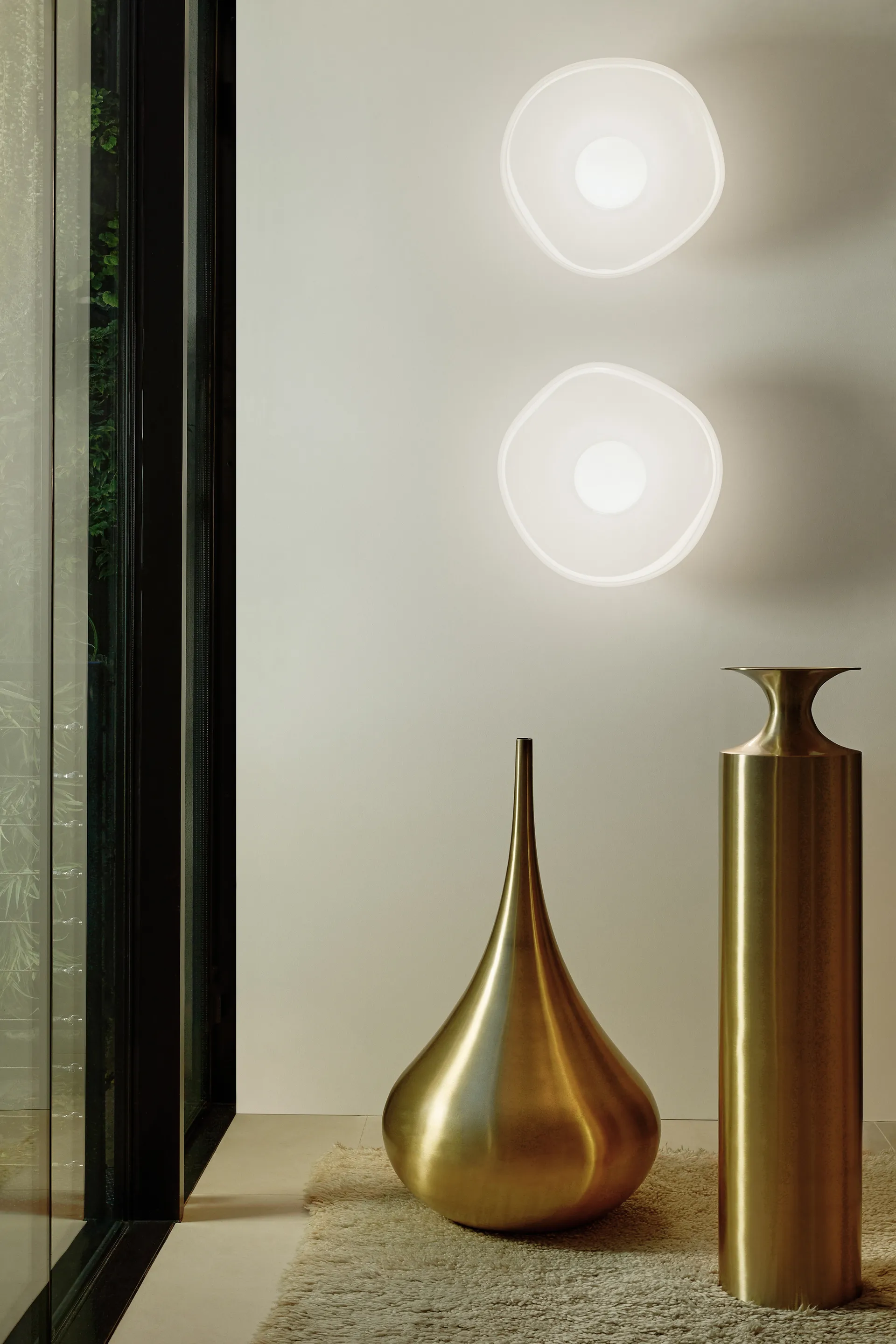 Melt Surface LED væglampe, Opal-gold Tom Dixon