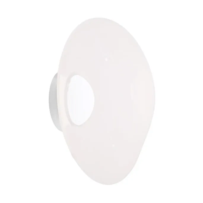 Melt Surface LED væglampe, Opal-silver Tom Dixon