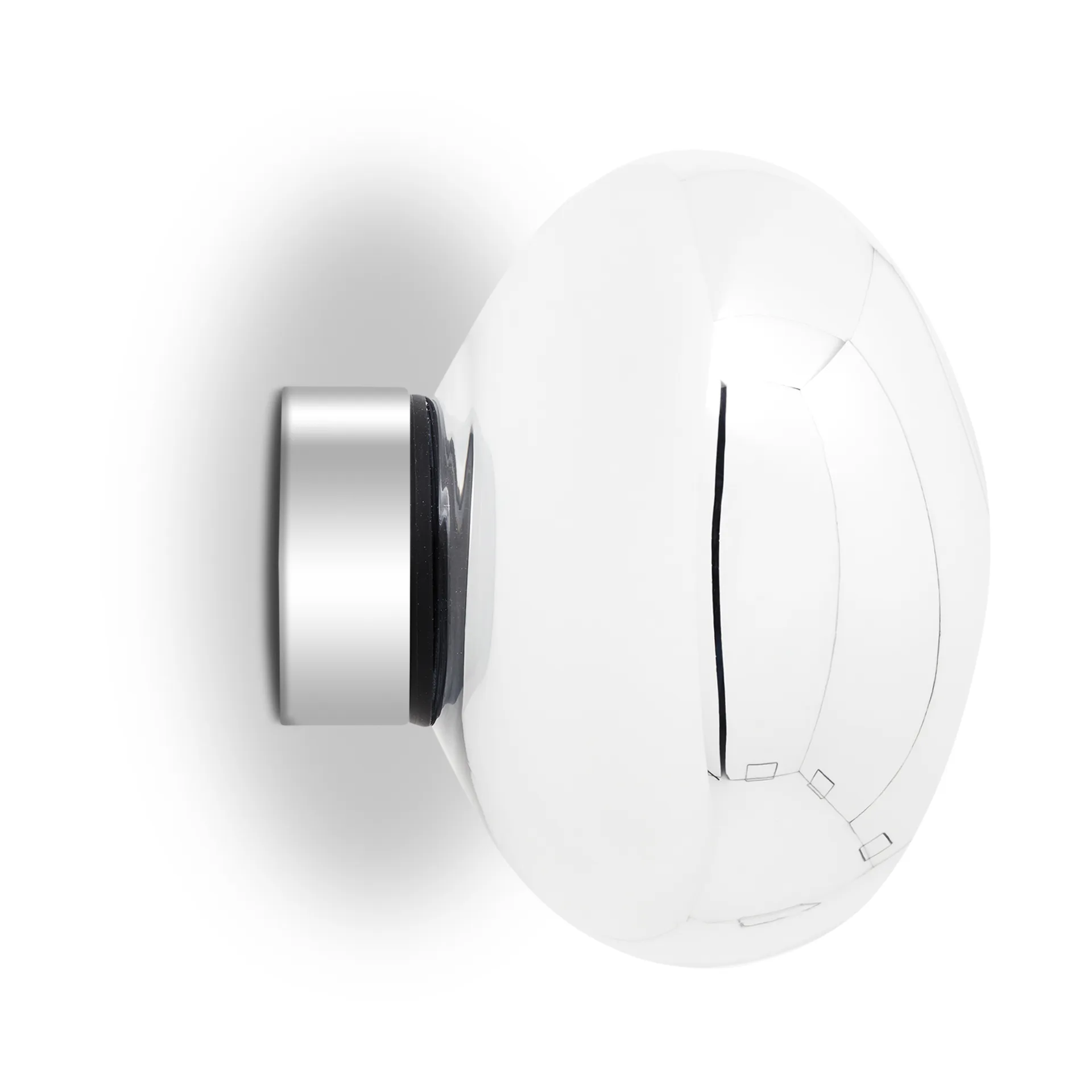 Melt Surface mini væglampe LED 30 cm, Silver Tom Dixon