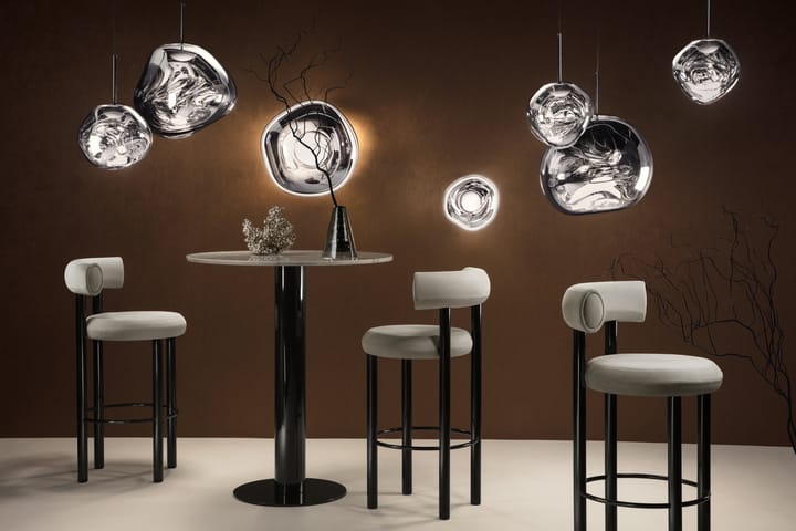 Melt Surface mini væglampe LED 30 cm, Silver Tom Dixon