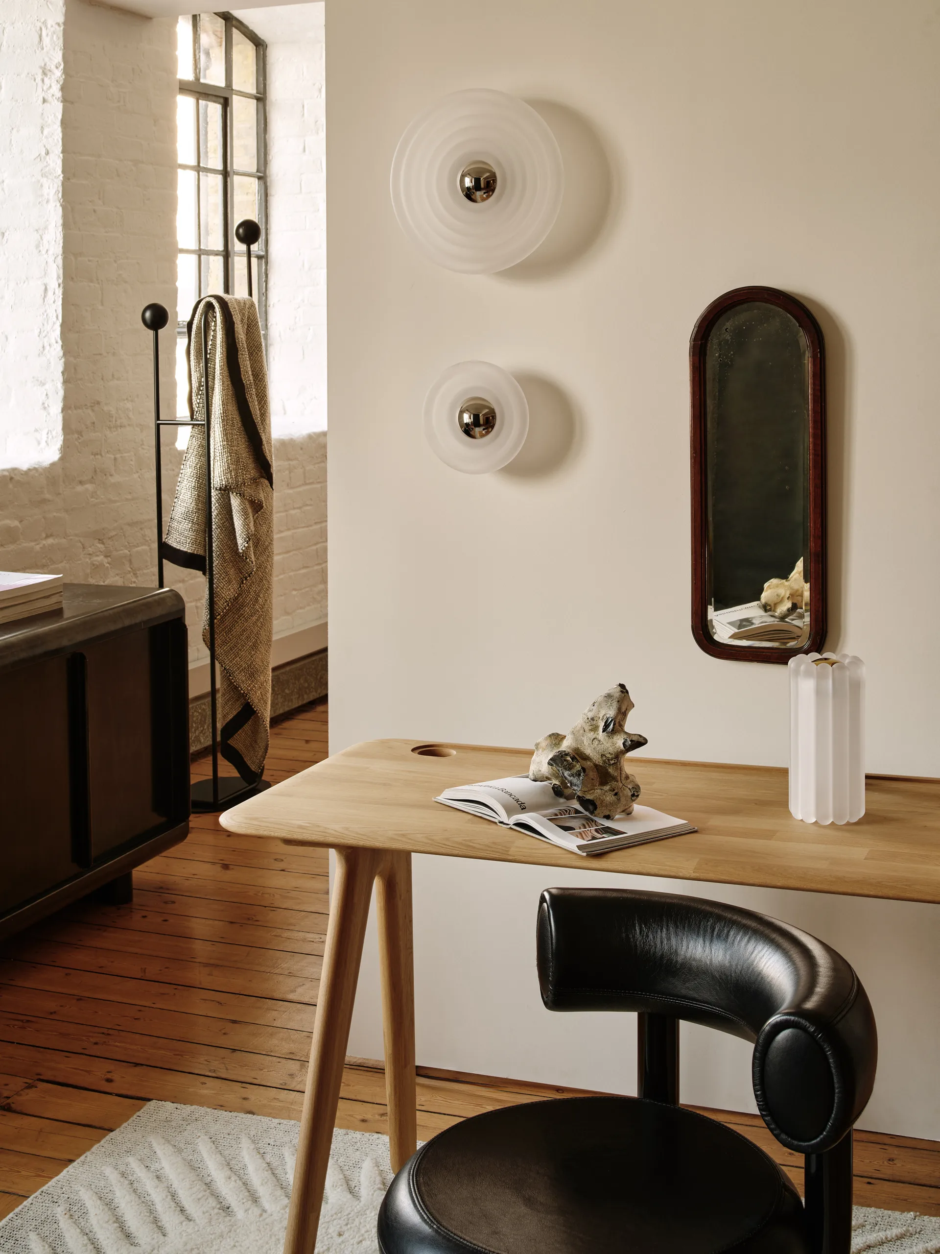 Press Surface væglampe mini LED 21,5 cm, Frosted (frosteret) Tom Dixon