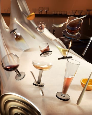 Puck Balloon glas på fod 45 cl 2-pack - Clear-smoke - Tom Dixon