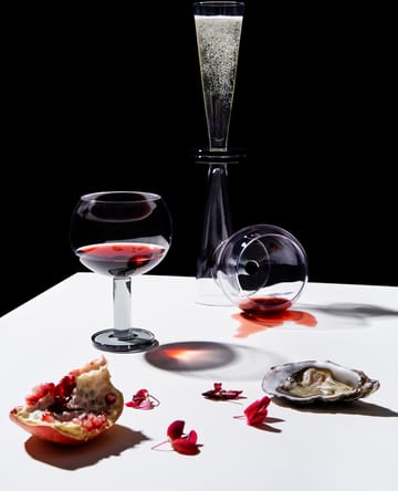Puck Balloon glas på fod 45 cl 2-pack - Clear-smoke - Tom Dixon