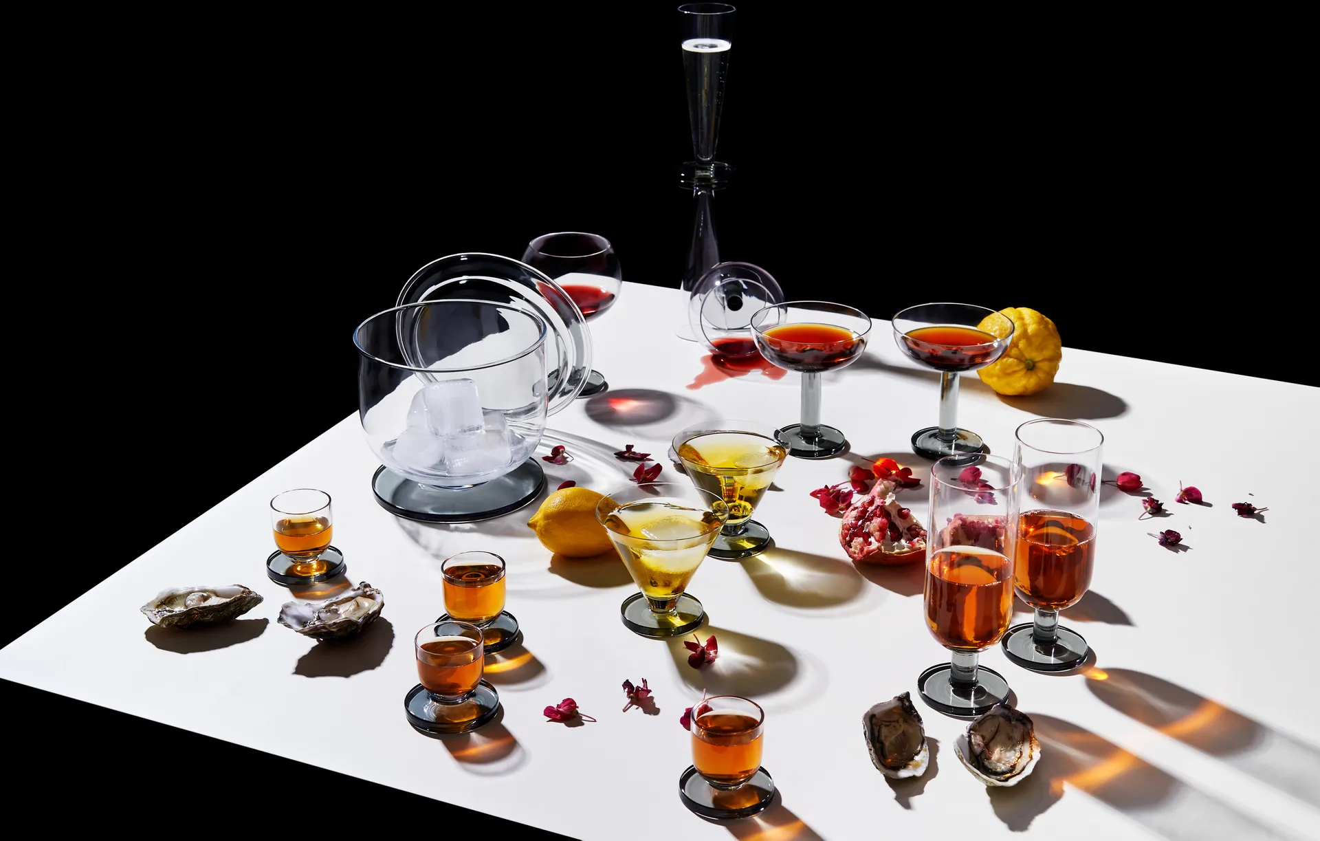 Puck shotglas 5 cl 4-pak, Clear Tom Dixon