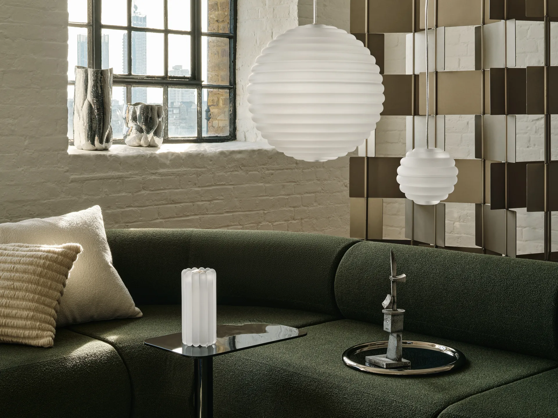 Ridge pude 45 x 45 cm, Natural Tom Dixon