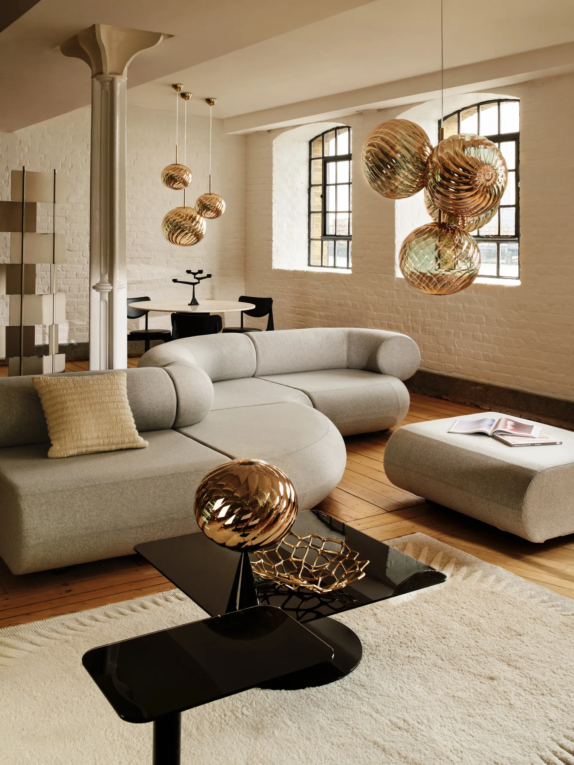 Ridge pude 45 x 45 cm, Natural Tom Dixon