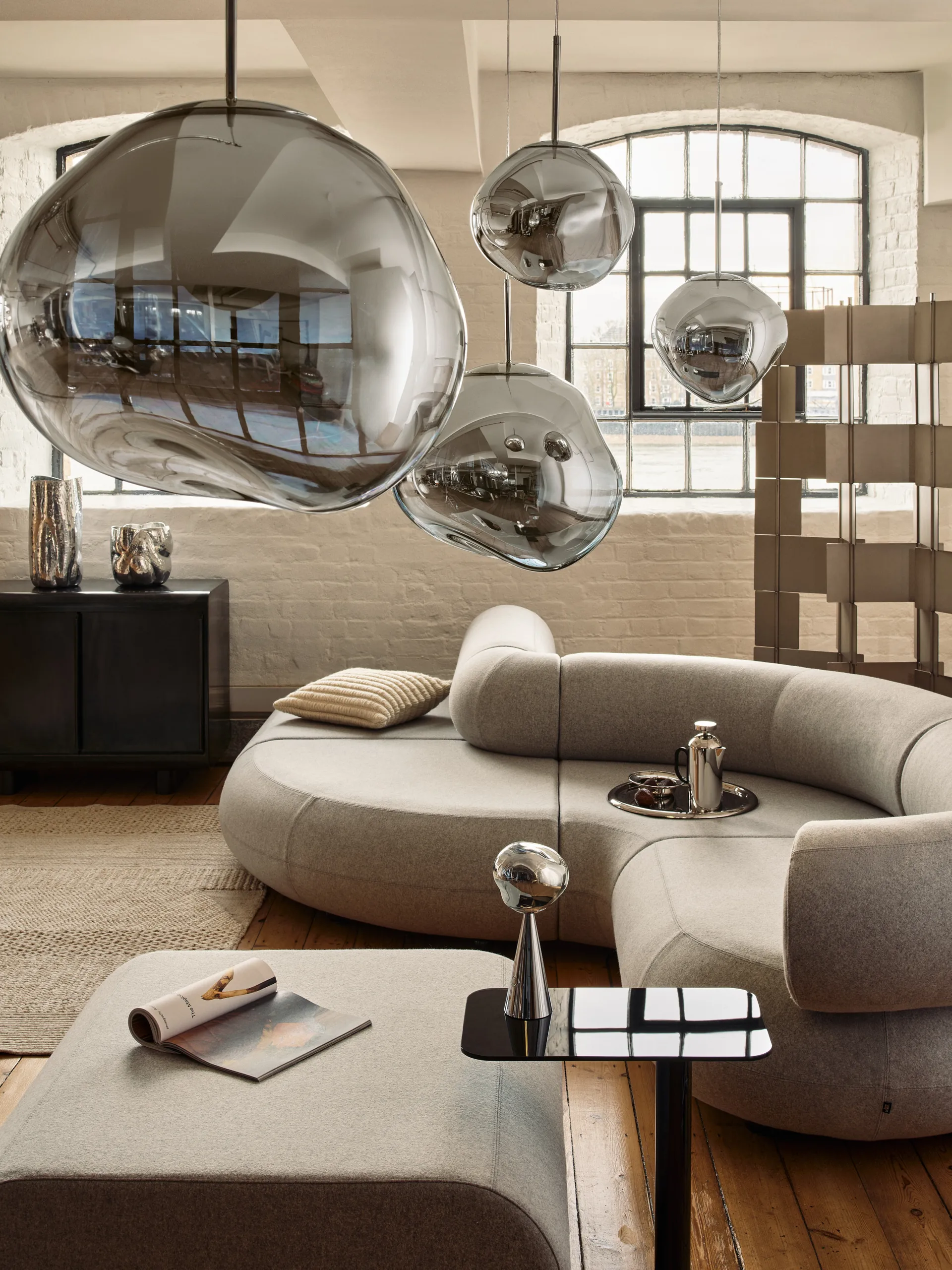 Ridge pude 45 x 45 cm, Natural Tom Dixon