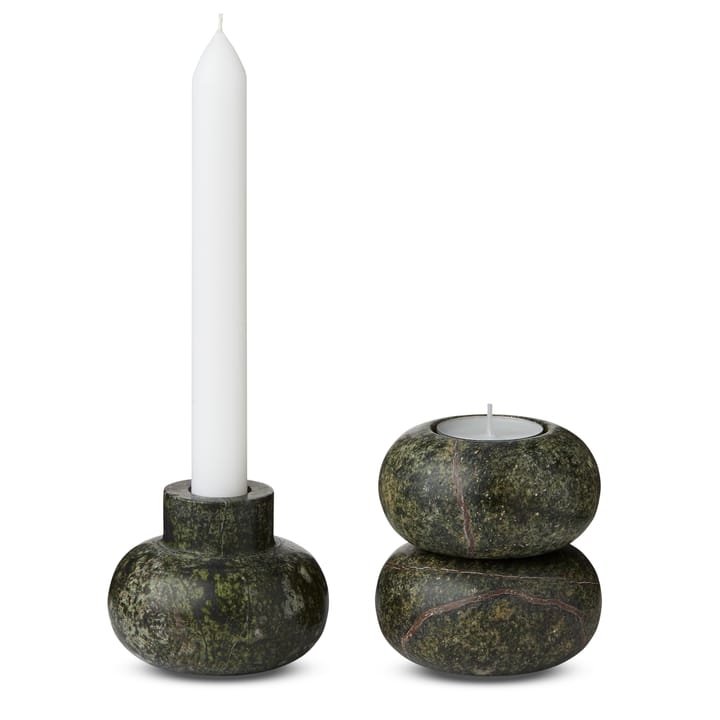 Rock fyrfadsstager 3-pak - Grøn - Tom Dixon