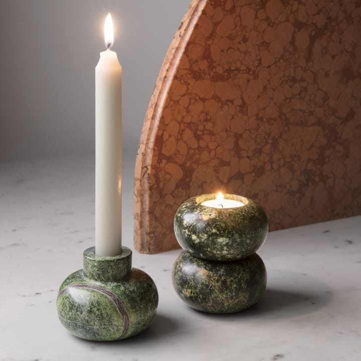 Rock fyrfadsstager 3-pak - Grøn - Tom Dixon