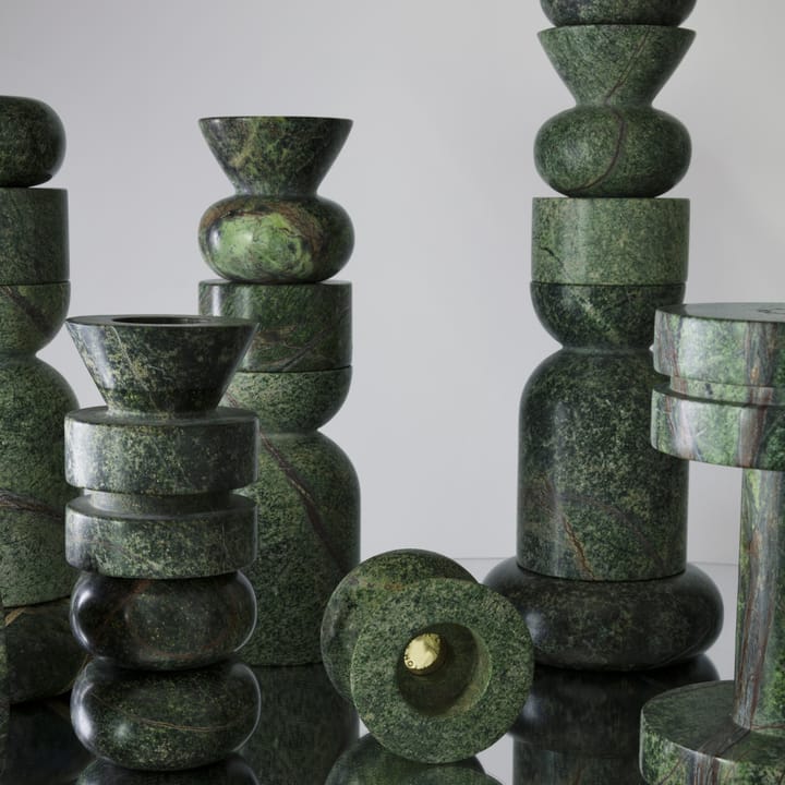 Rock lysestager, mellem - Grøn - Tom Dixon