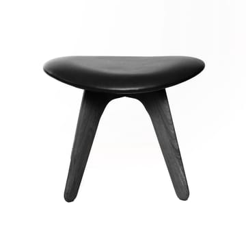 Slab ottoman 45x55 cm - Sort ask-sort læder - Tom Dixon
