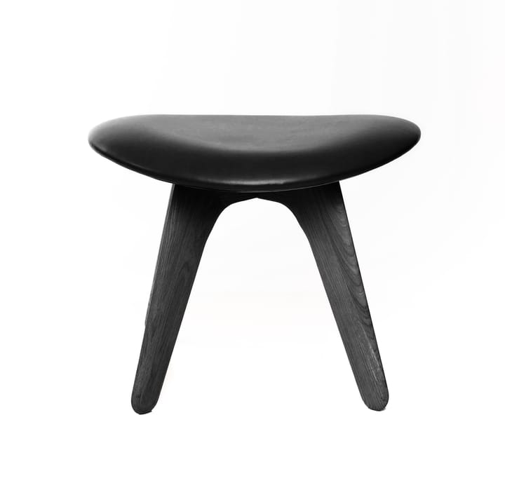 Slab ottoman 45x55 cm, Sort ask-sort læder Tom Dixon