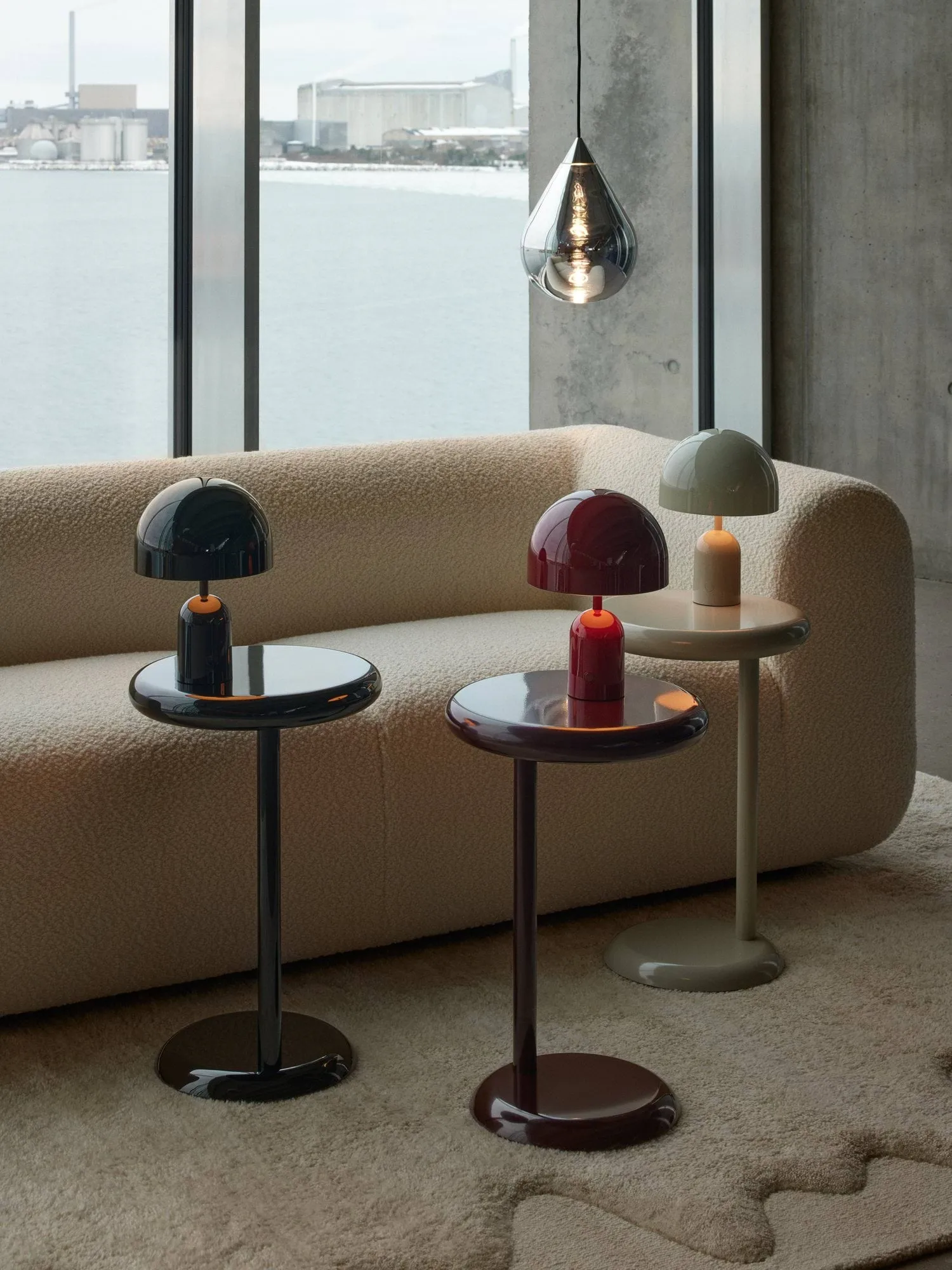 Spot sidebord, Black, Ø35x55 cm Tom Dixon