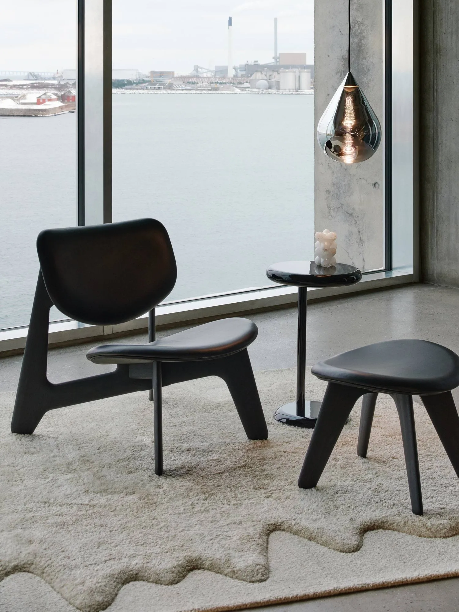 Spot sidebord, Black, Ø35x55 cm Tom Dixon