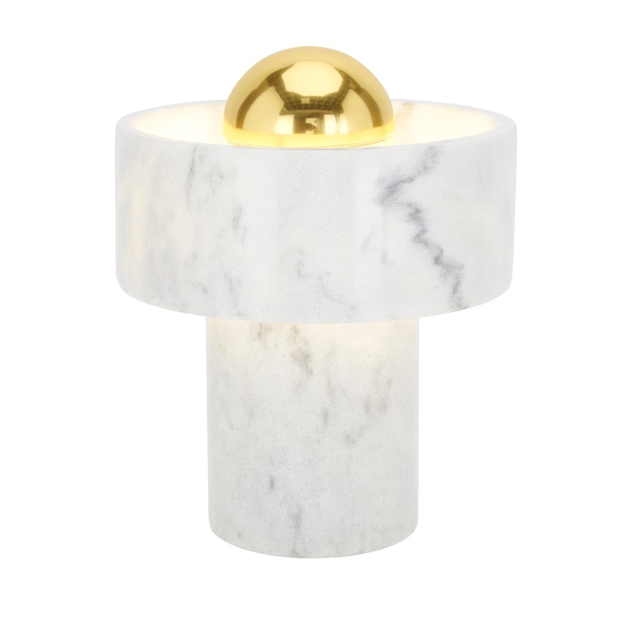 Tom Dixon Stone bordlampe Hvid marmor