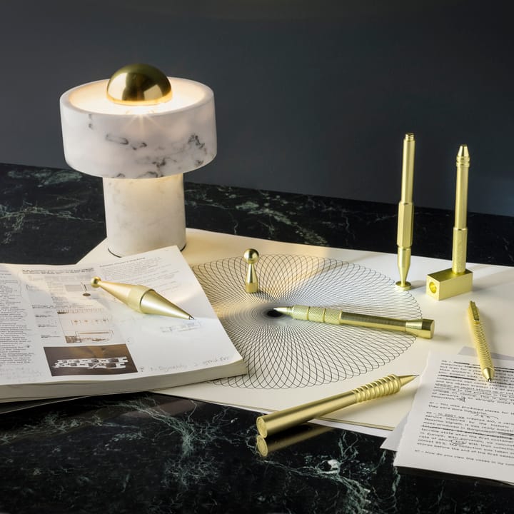 Stone bordlampe - Hvid marmor - Tom Dixon