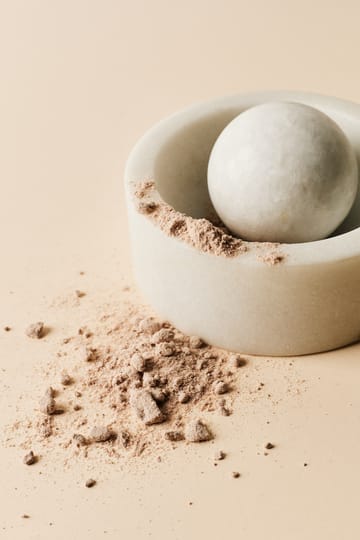 Stone krydderikværn Ø12 cm - White marble - Tom Dixon