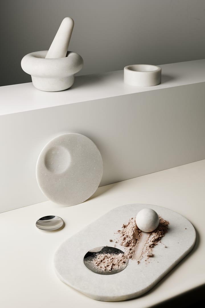 Stone krydderikværn Ø12 cm, White marble Tom Dixon