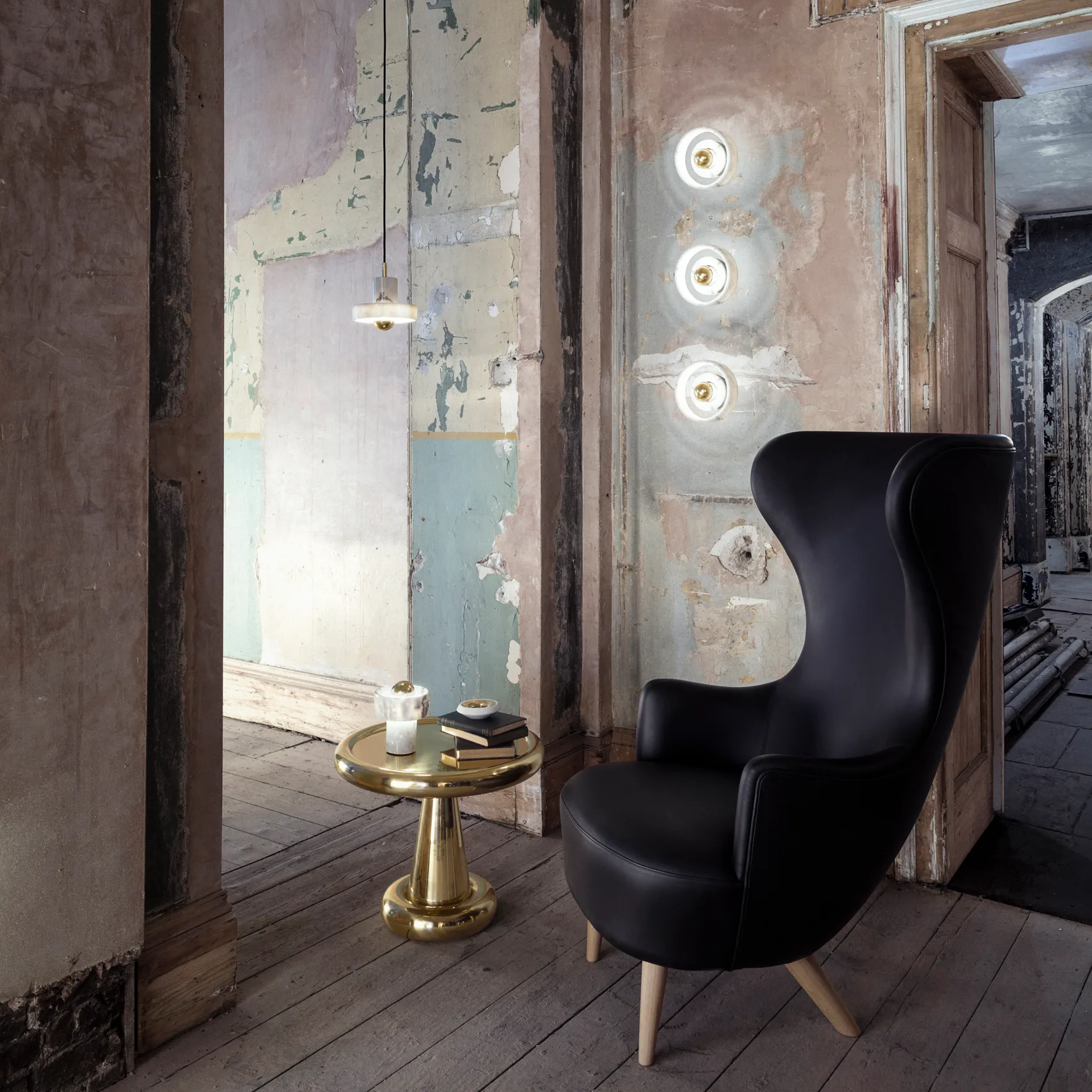 Stone pendel, Hvid marmor Tom Dixon