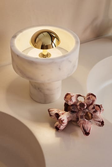 Stone Portable LED-bordlampe 28 cm - Marble-gold - Tom Dixon