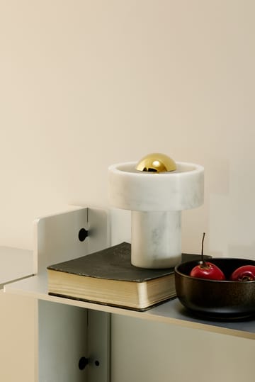 Stone Portable LED-bordlampe 28 cm - Marble-gold - Tom Dixon