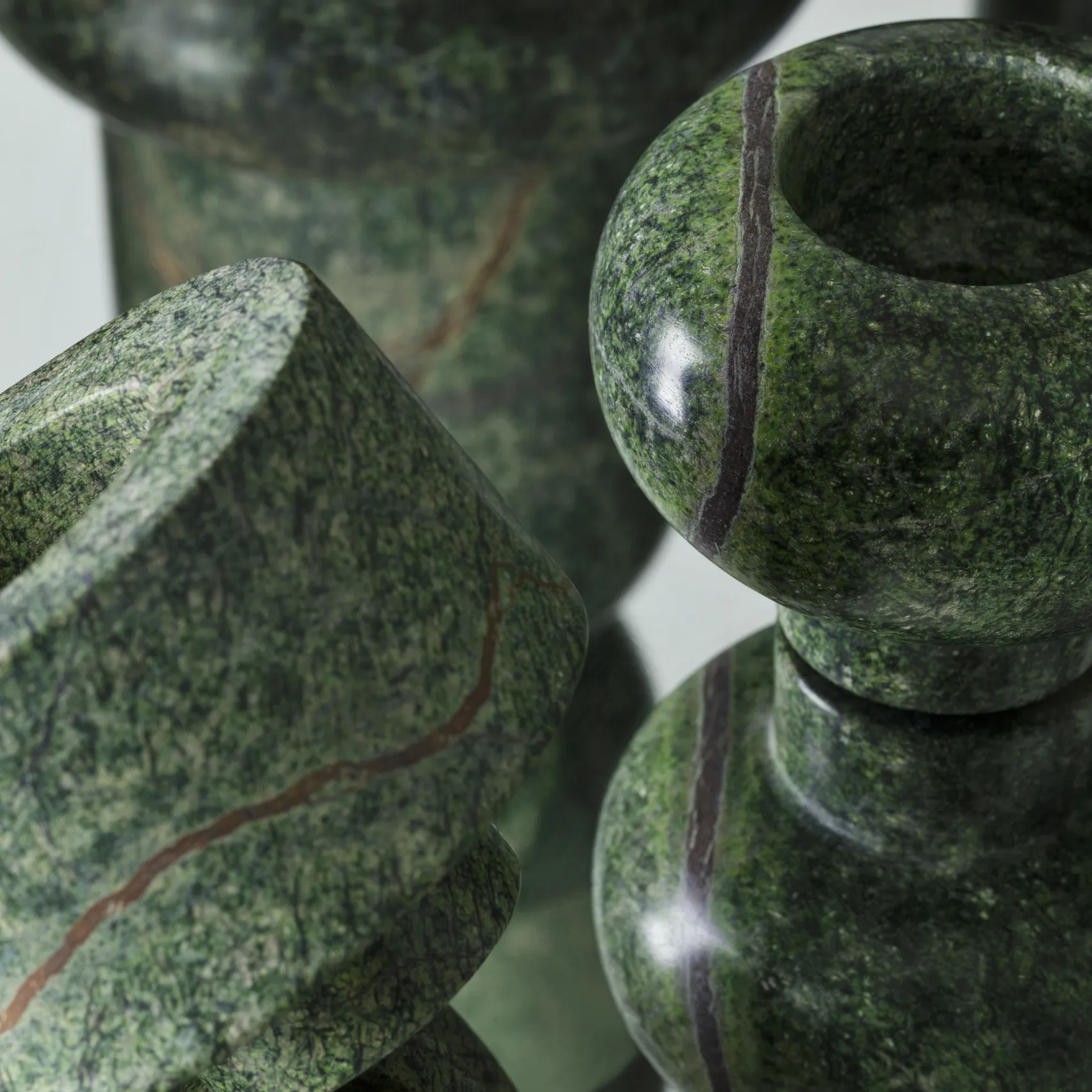 Stone Stacking lysestage 5 dele, Grøn Tom Dixon