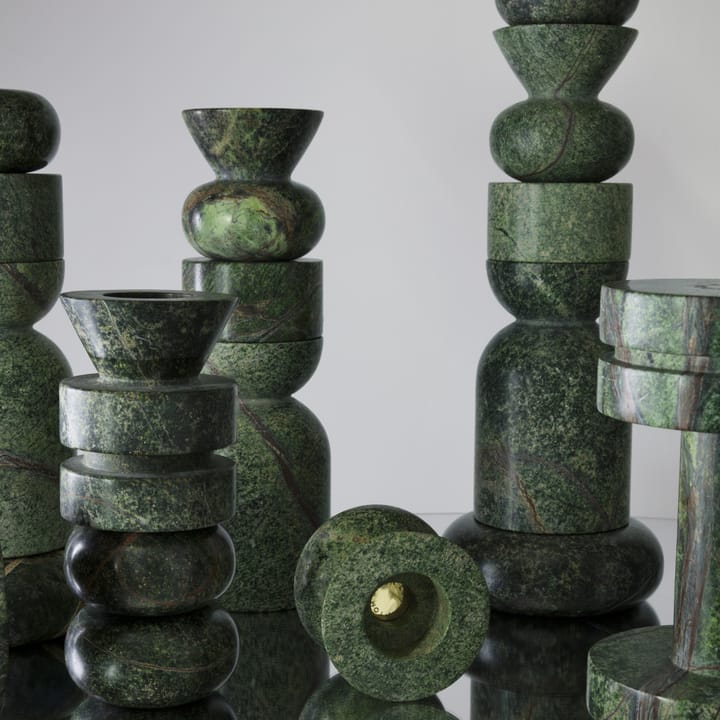 Stone Stacking lysestage 5 dele, Grøn Tom Dixon
