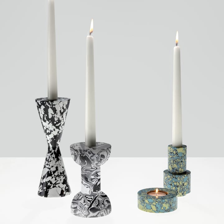 Swirl Cone lysestage - Sort-hvid - Tom Dixon
