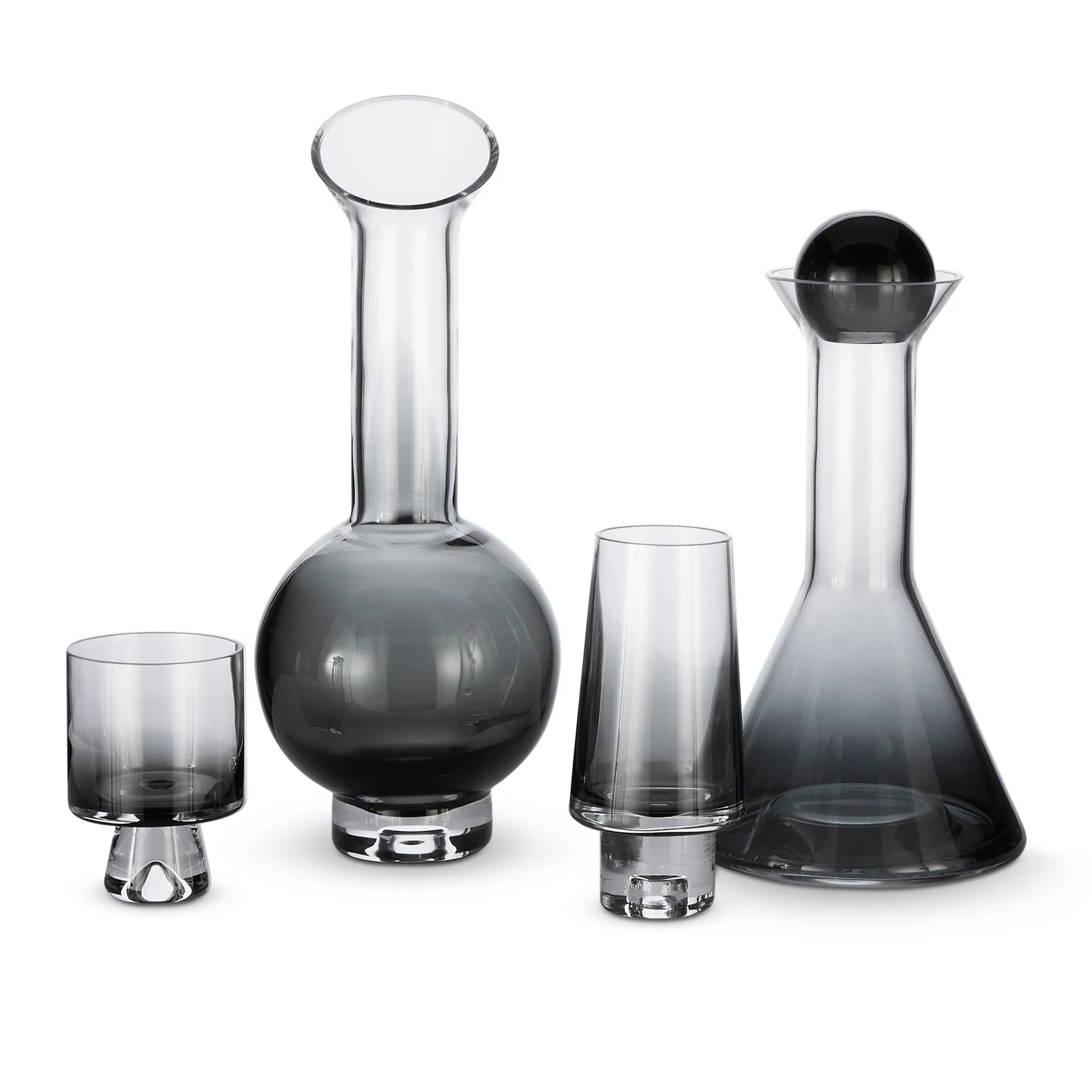 Tank glas lave 2-pak, Sort Tom Dixon