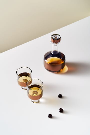 Tank Low Ball drikkeglas 24 cl 2-pak - Clear-copper - Tom Dixon