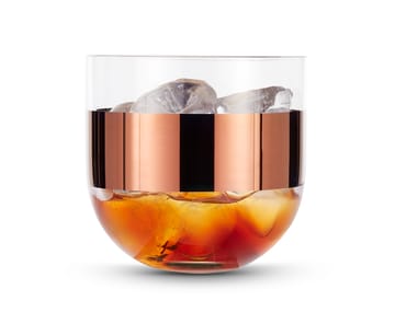Tank whiskyglas 30 cl 2-pak - Clear-copper - Tom Dixon