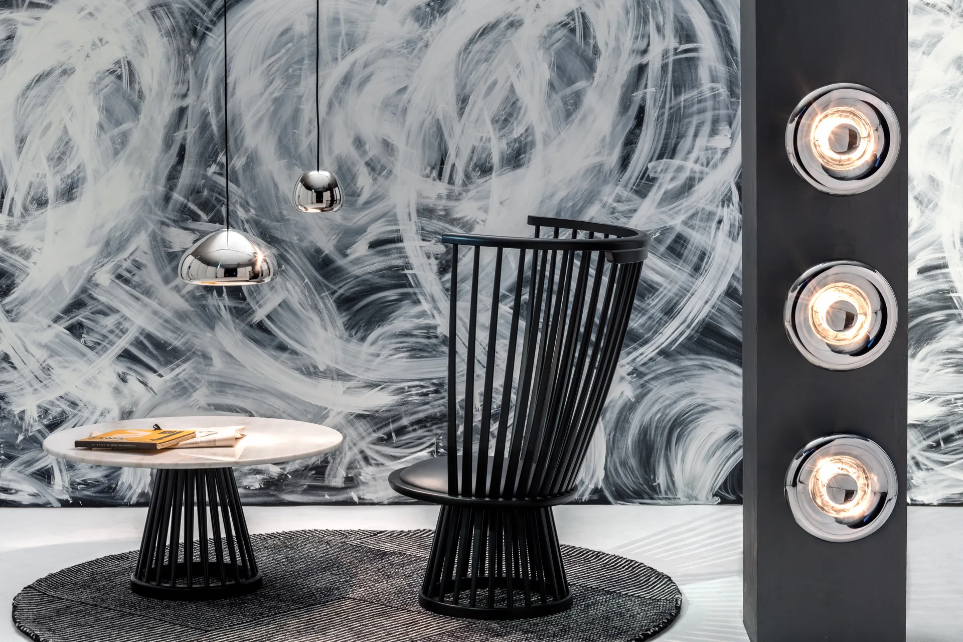 Void Surface væglampe LED Ø30 cm, Stainless steel Tom Dixon