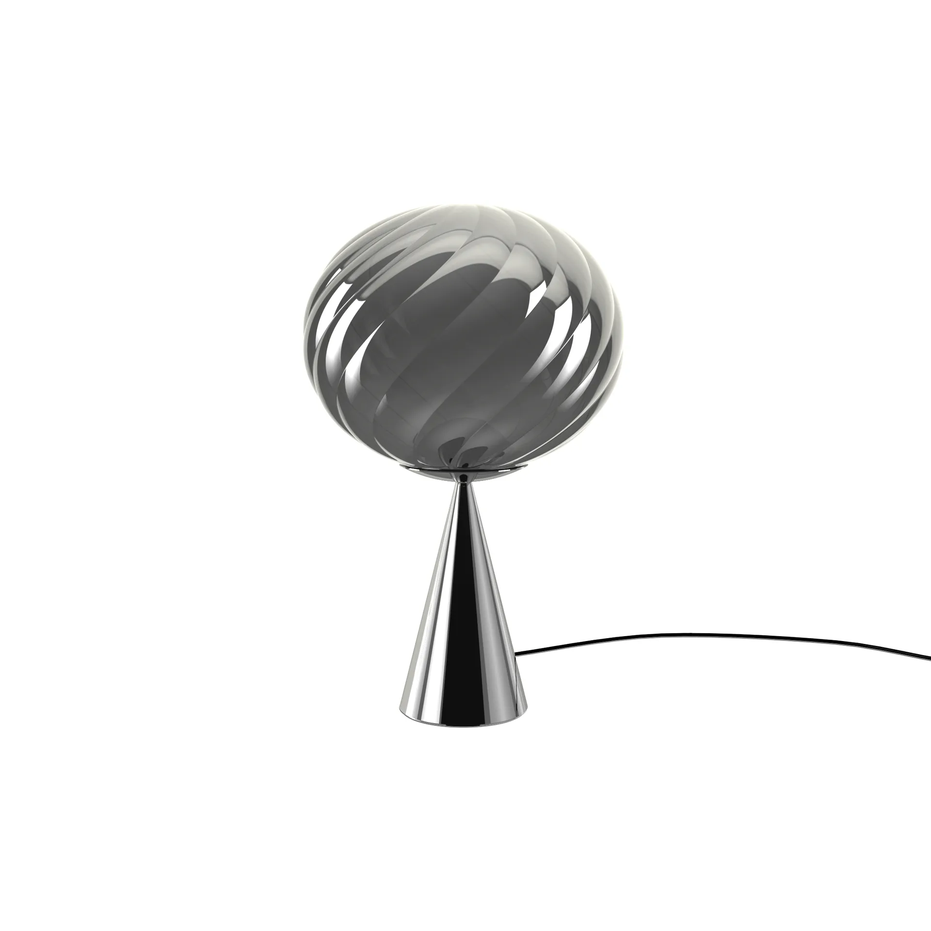 Whirl cone fat bordlampe, Silver Tom Dixon
