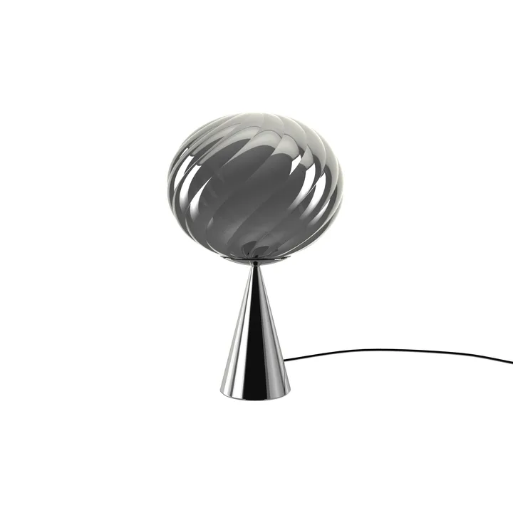 Whirl cone fat bordlampe - Silver - Tom Dixon