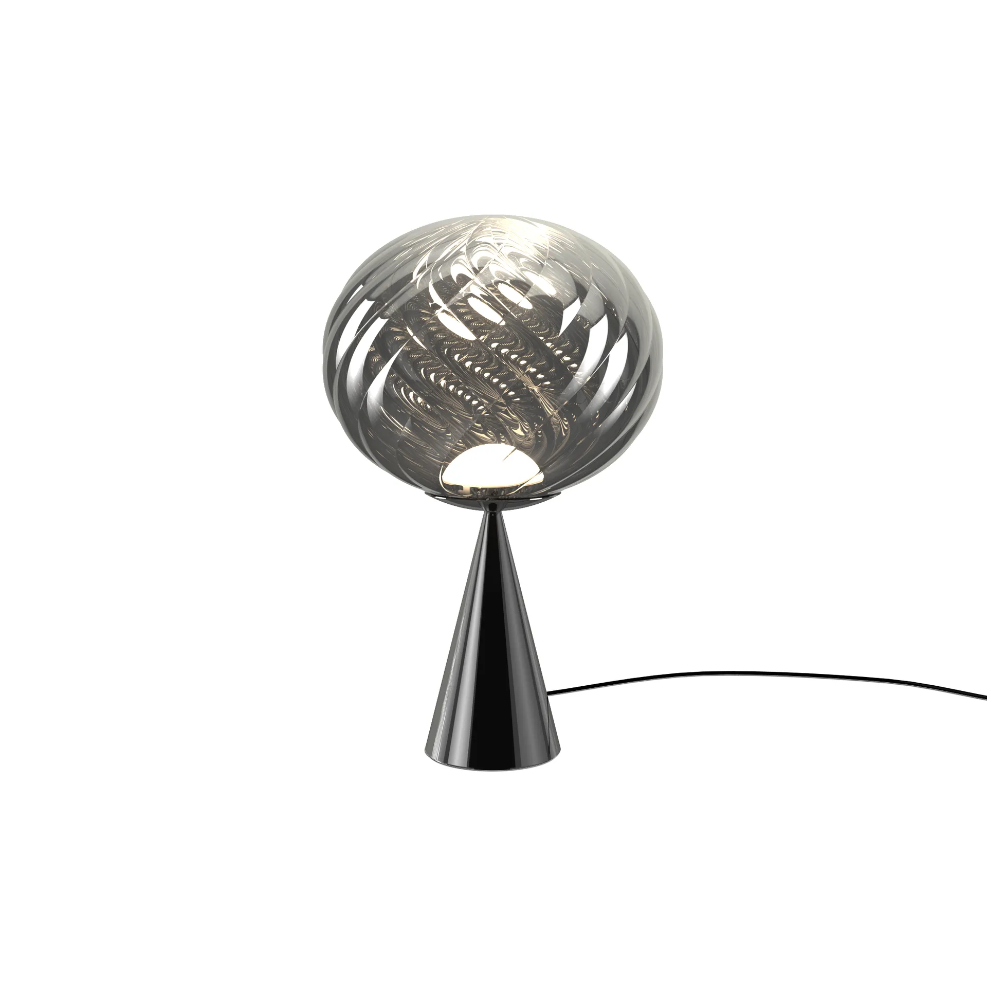 Whirl cone fat bordlampe, Silver Tom Dixon