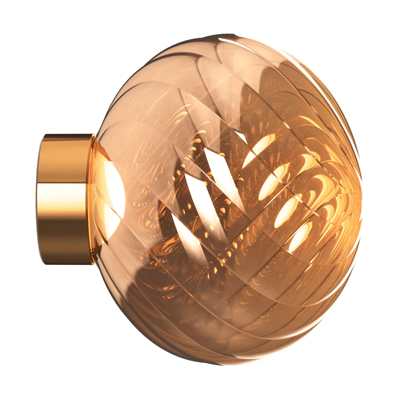 Whirl væglampe Ø30 cm, Copper Tom Dixon