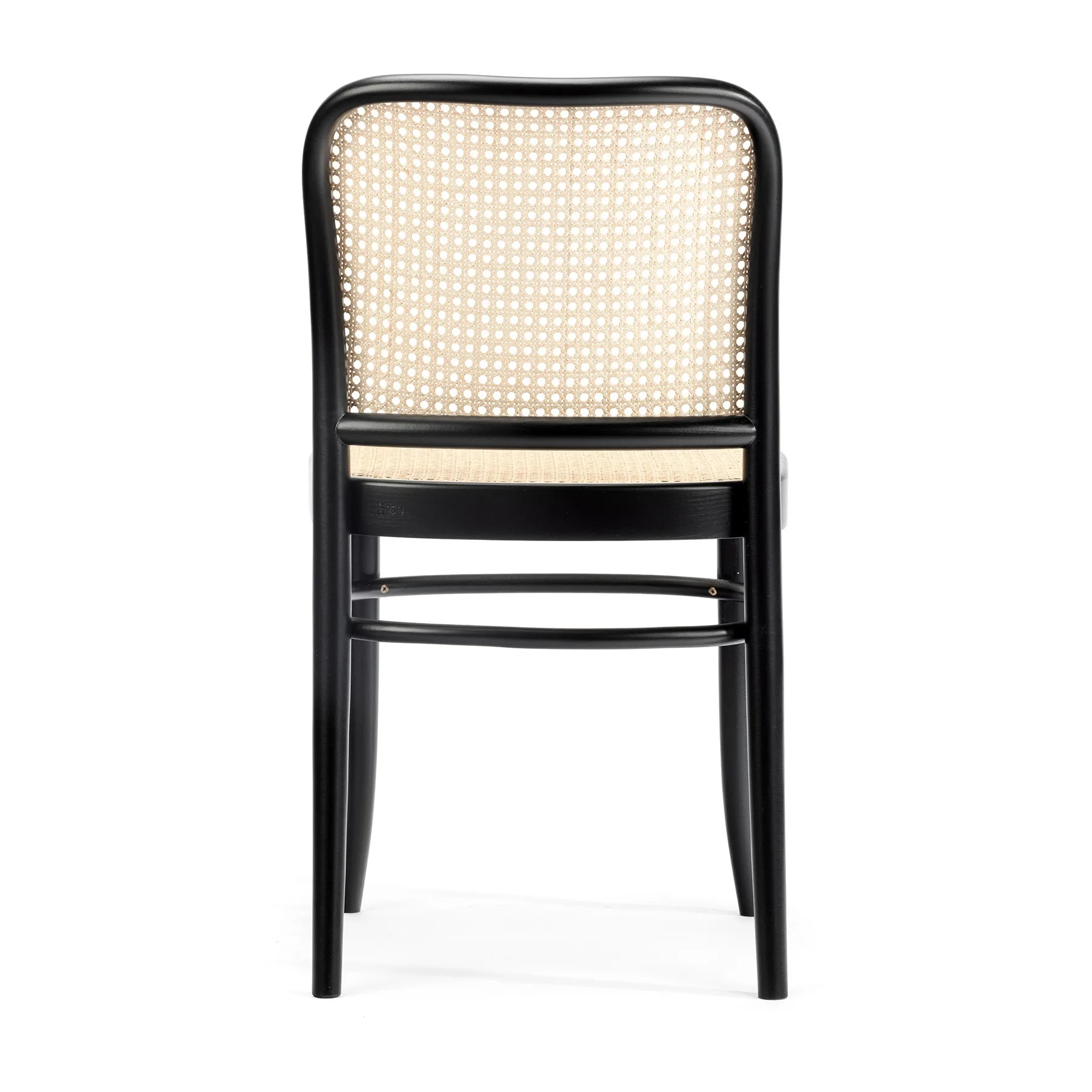 Ton no.811 stol rattan, Sortbejdset B123/New Rattan TON