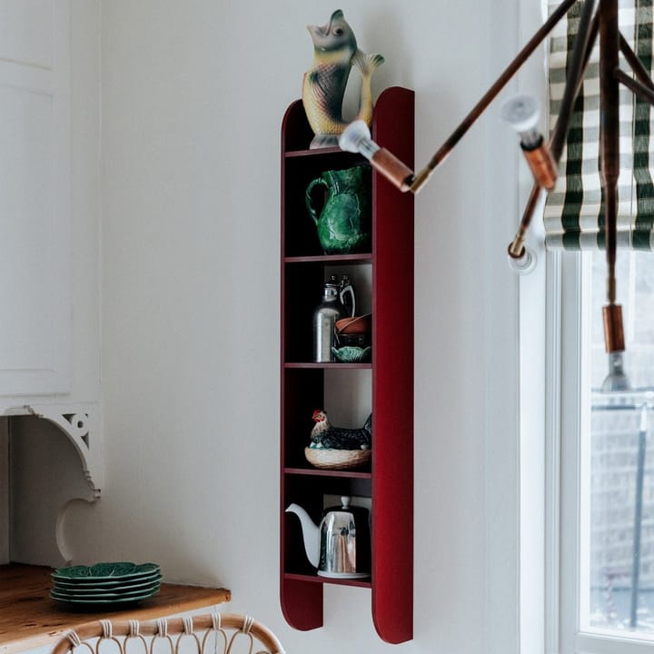Flaneaur væghylde 27x128 cm, Burgundy TÔNN furniture