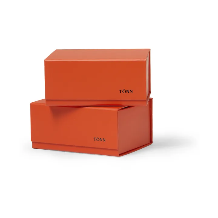 Pac box opbevaringsboks - Danish red, small 11×10,5×16 cm, 2-pak - TÔNN furniture