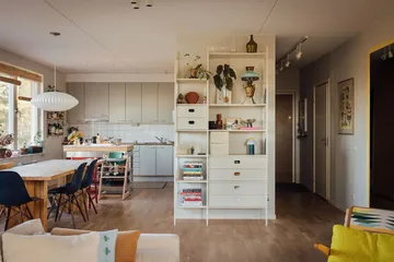 Portal bogreol 123 cm - Off-white - TÔNN furniture