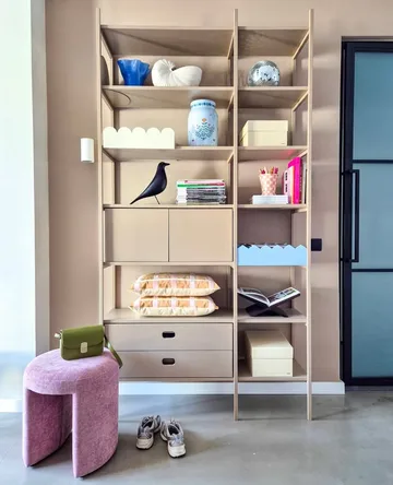 Portal bogreol, Camel, 123 cm - TÔNN furniture