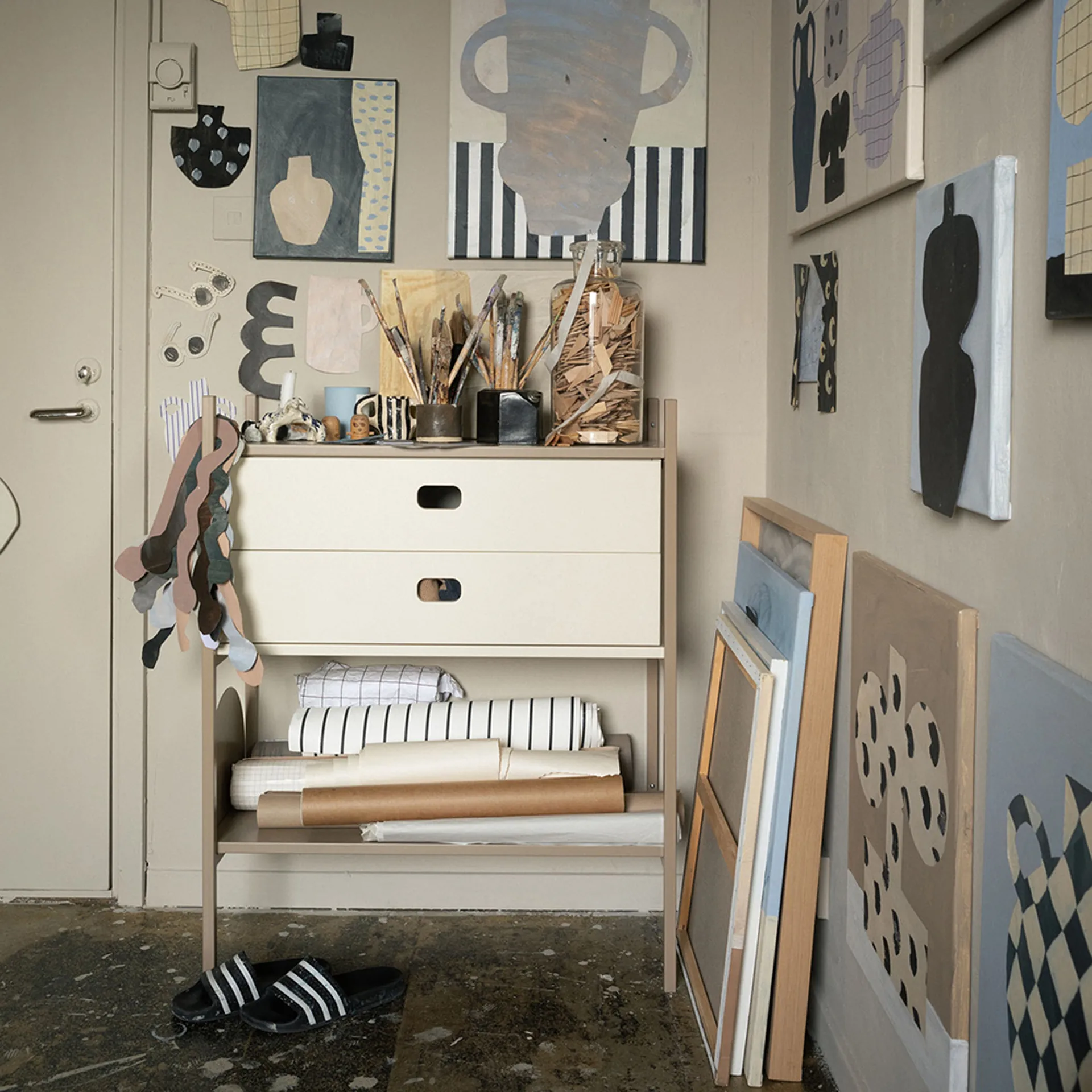 Portal bogreol small, Camel, 80 cm,  TÔNN furniture