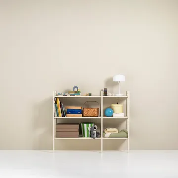 Portal bogreol small, Off white, 123 cm - TÔNN furniture