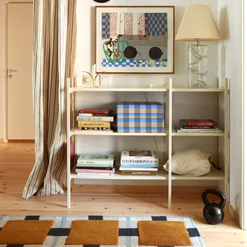Portal bogreol small, Off white, 123 cm - TÔNN furniture