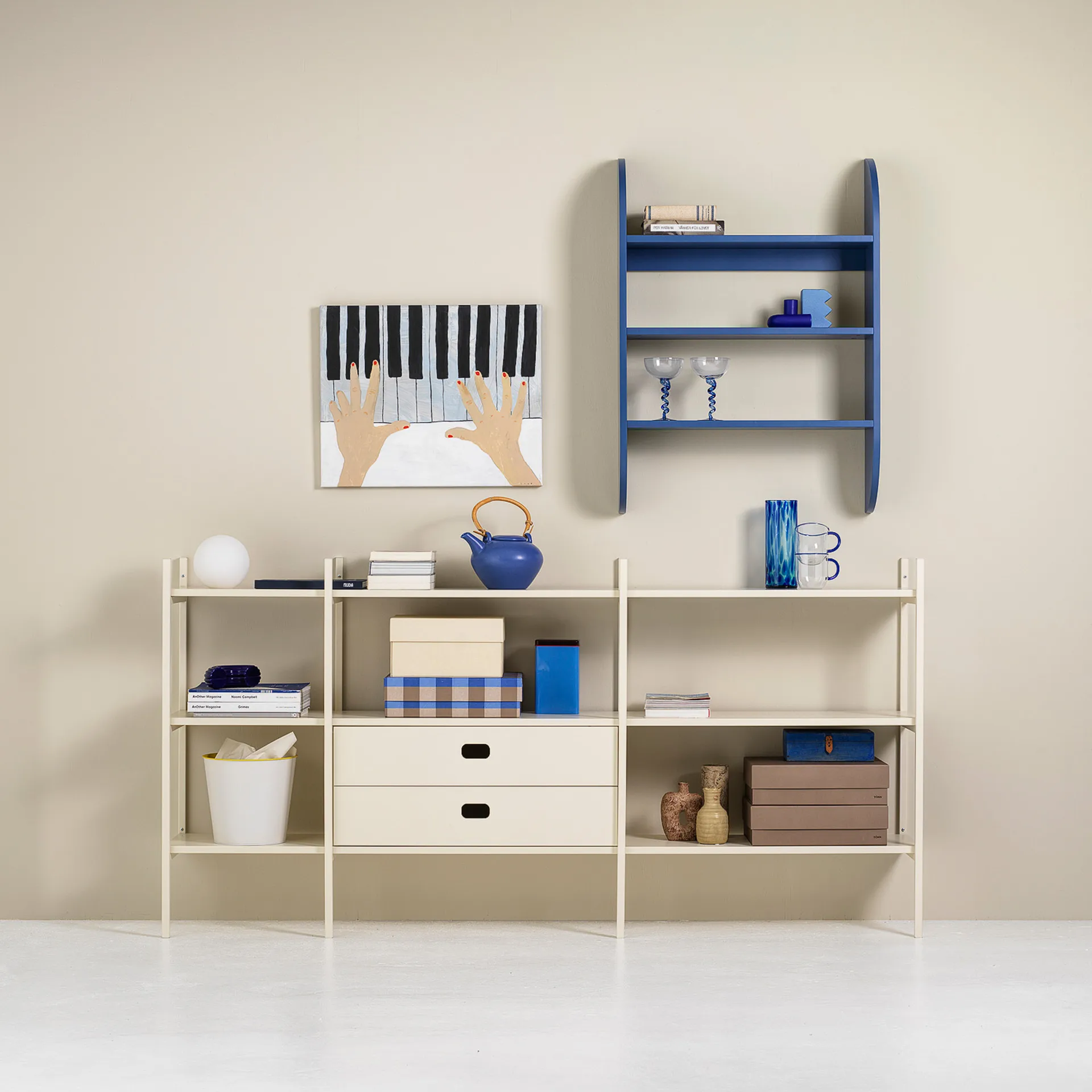 Portal bogreol small, Off white, 201 cm TÔNN furniture